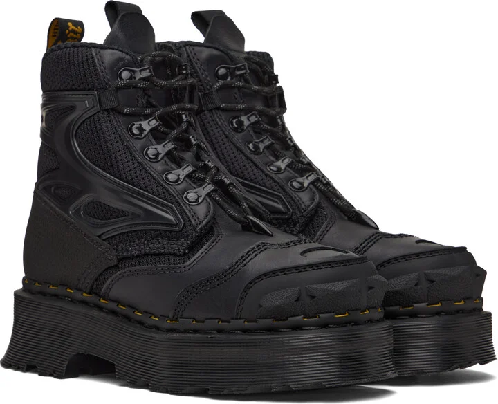 Dr. Martens Black Exoshield XX01 Steel Toe Leather Boots - Image 4