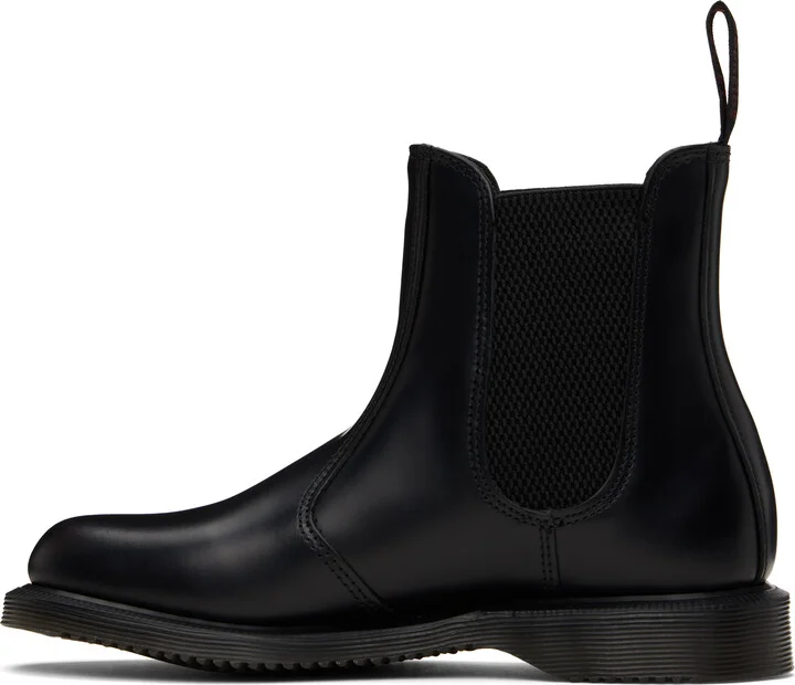 Dr. Martens Black Flora Smooth Chelsea Boots - Image 3