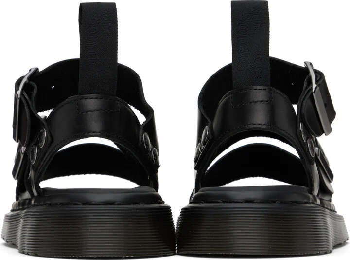 Dr. Martens Black Gryphon Leather Gladiator Sandals - Image 2