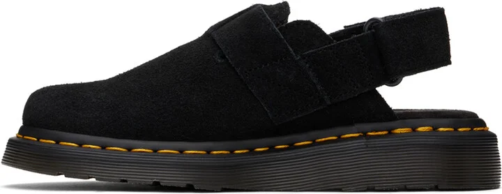 Dr. Martens Black Jorge II Suede Slingback Mules - Image 3