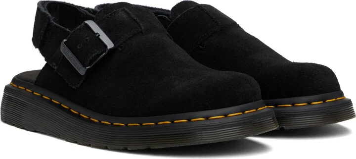 Dr. Martens Black Jorge II Suede Slingback Mules - Image 4