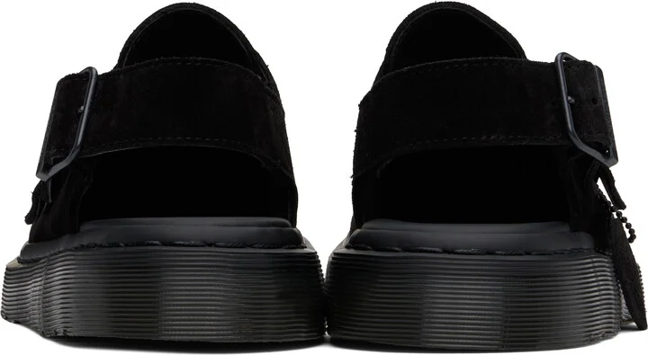 Dr. Martens Black Jorge Made In England Suede Slingback Mules - Image 2