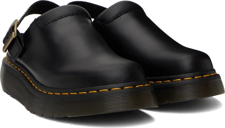 Dr. Martens Black Laketen Atlas Leather Slingback Platform Slip-on Loafers - Image 4