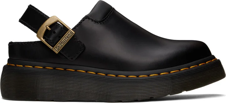 Dr. Martens Black Laketen Mules