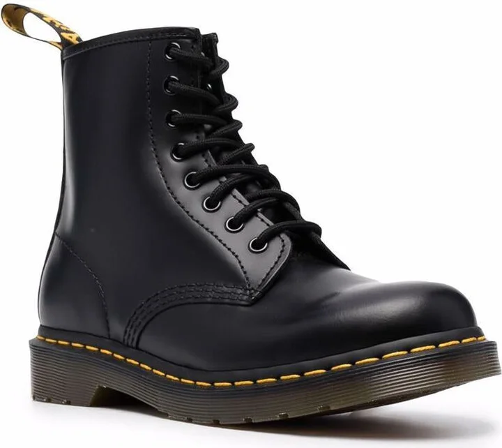 Dr. Martens Black Leather Lace Up Boots - Image 4