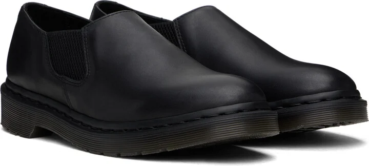 Dr. Martens Black Louis Analine Leather Slip-on Loafers - Image 4