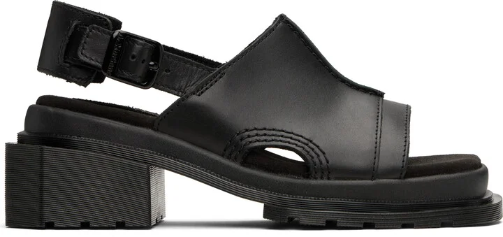 Dr. Martens Black Maybole Open Toe Mules