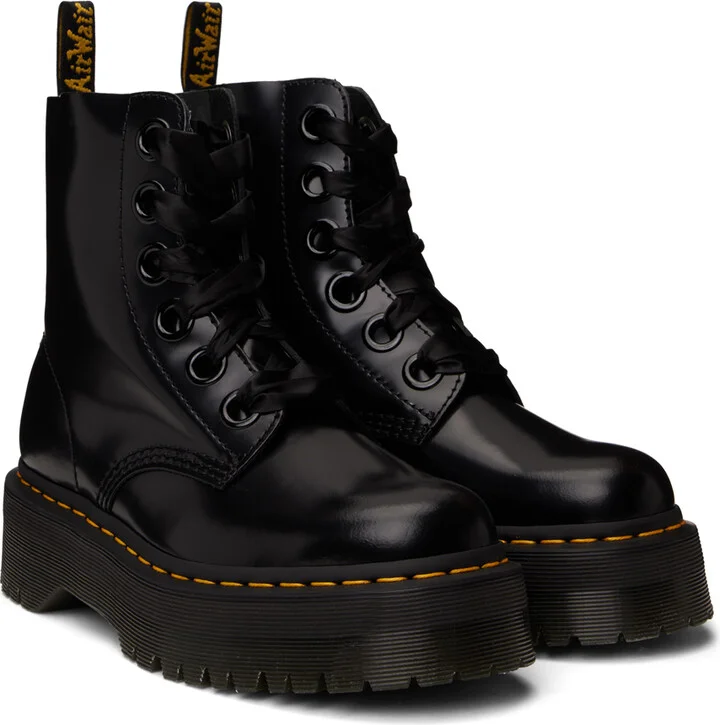 Dr. Martens Black Molly Boots - Image 4