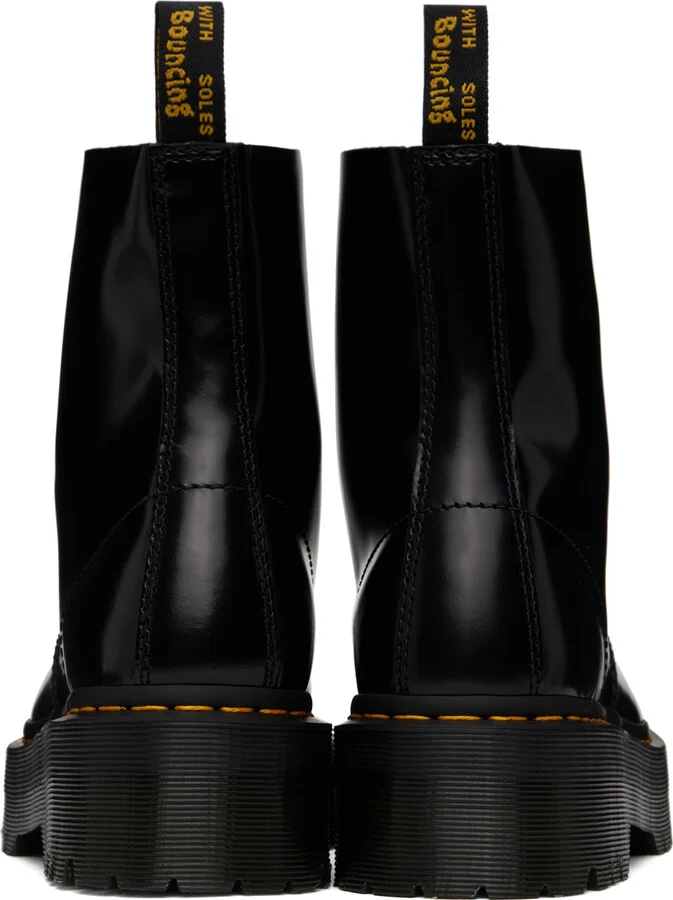 Dr. Martens Black Molly Leather Platform Boots - Image 2
