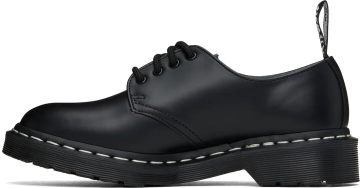 Dr. Martens Black NEIGHBORHOOD Edition Smiths NBHD Smooth Leather Derbys - Image 3