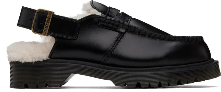 Dr. Martens Black Penton Slingback Loafers