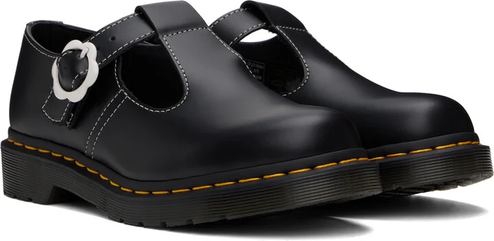 Dr. Martens Black Polley Flower Loafers - Image 4