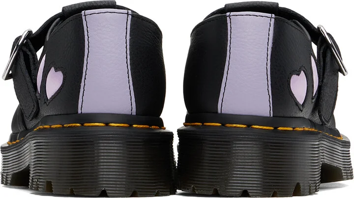 Dr. Martens Black Polley Heart Mary Jane Monkstraps - Image 2