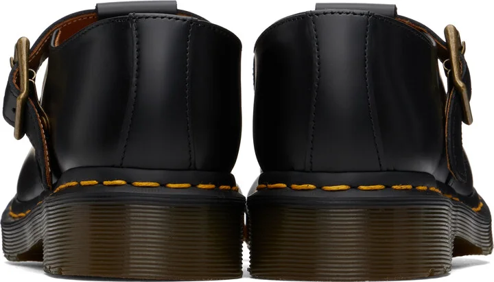 Dr. Martens Black Polley Smooth Leather Mary Jane Loafers - Image 2