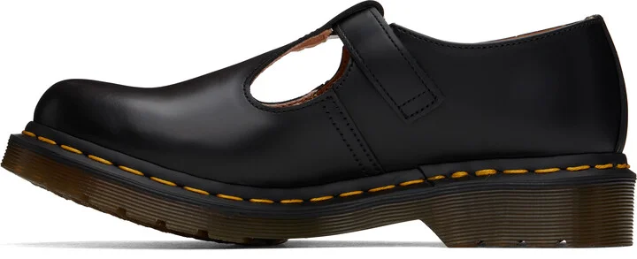 Dr. Martens Black Polley Smooth Leather Mary Jane Loafers - Image 3
