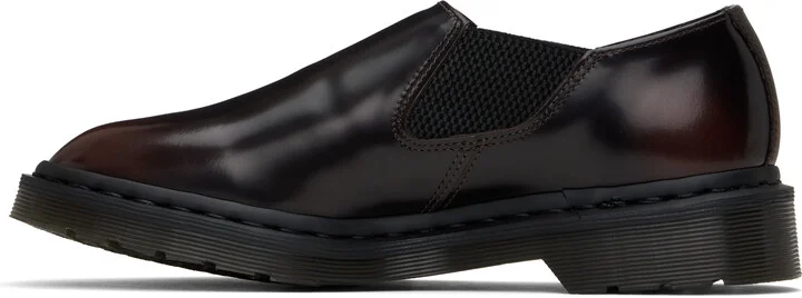 Dr. Martens Black & Red Louis Arcadia Leather Slip-on Loafers - Image 3