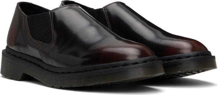 Dr. Martens Black & Red Louis Arcadia Leather Slip-on Loafers - Image 4