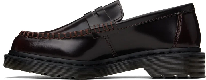 Dr. Martens Black & Red Penton Arcadia Leather Loafers - Image 3