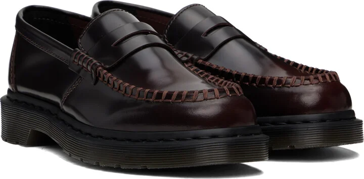 Dr. Martens Black & Red Penton Arcadia Leather Loafers - Image 4