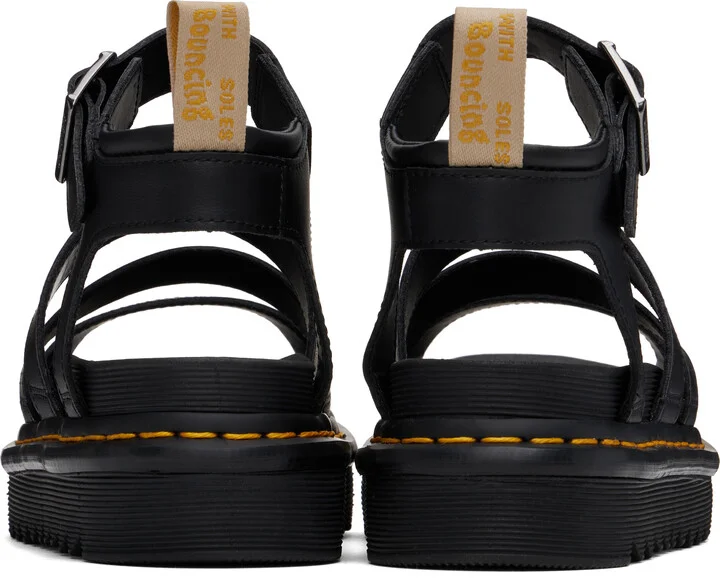 Dr. Martens Black Vegan Blaire Gladiator Sandals - Image 2