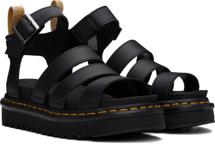 Dr. Martens Black Vegan Blaire Gladiator Sandals - Image 4