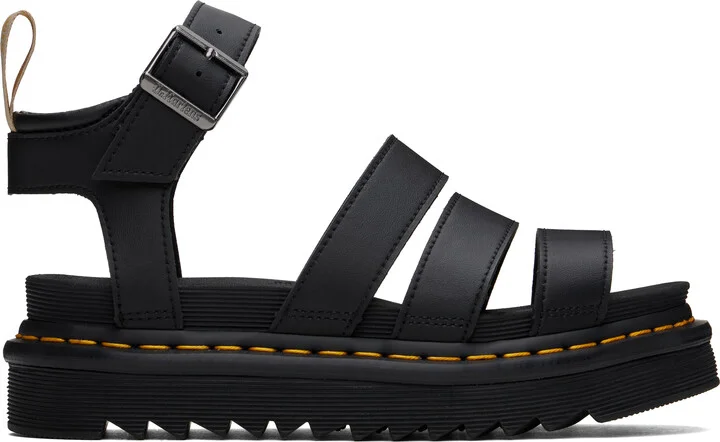 Dr. Martens Black Vegan Blaire Gladiator Sandals