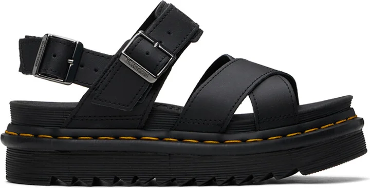 Dr. Martens Black Voss II Sandals