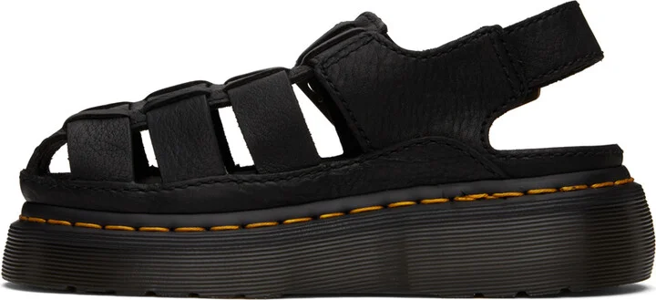 Dr. Martens Black Wrenlie Sandals - Image 3
