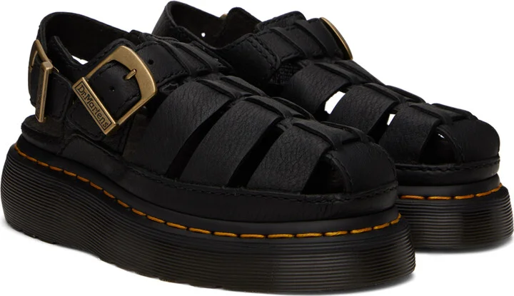 Dr. Martens Black Wrenlie Sandals - Image 4
