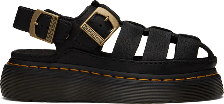 Dr. Martens Black Wrenlie Sandals