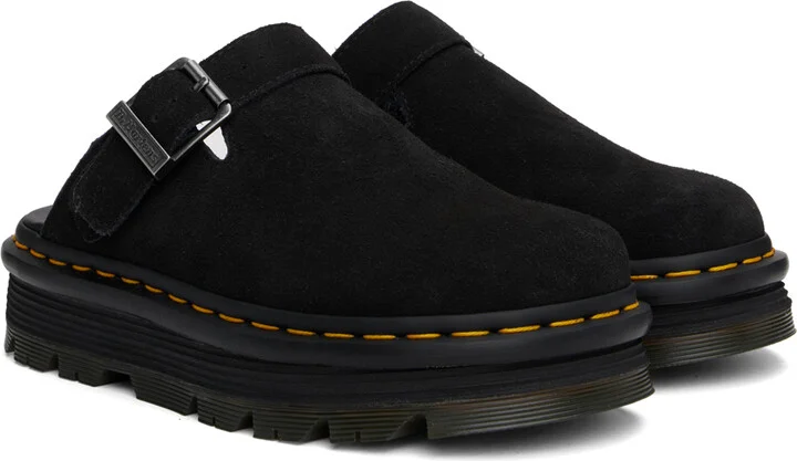 Dr. Martens Black ZebZag Mules - Image 4
