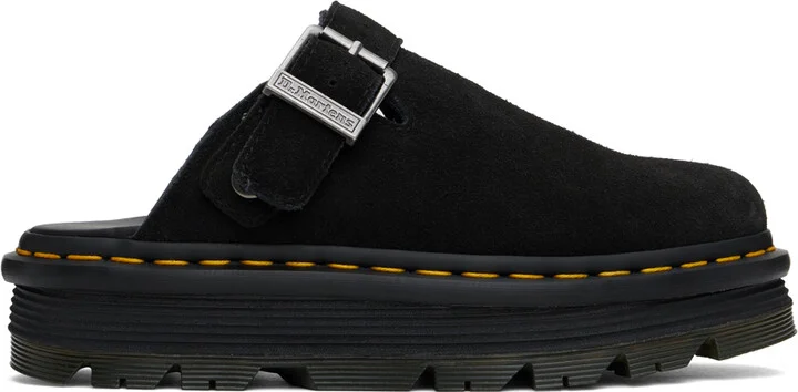 Dr. Martens Black ZebZag Mules