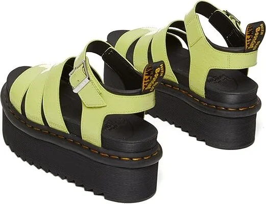 Dr. Martens Blaire Quad Women's Shoes Lime Green : UK 4 (US Women's 6) M, Leather - Image 3