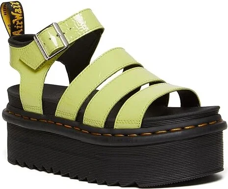Dr. Martens Blaire Quad Women's Shoes Lime Green : UK 4 (US Women's 6) M, Leather