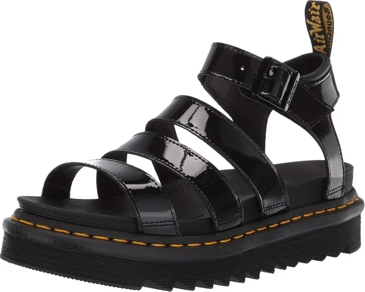 Dr. Martens Blaire Women's Sandals Black Patent Lamper : UK 4 (US Women's 6) M, Leather - Image 2
