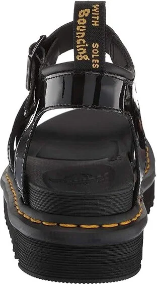 Dr. Martens Blaire Women's Sandals Black Patent Lamper : UK 4 (US Women's 6) M, Leather - Image 5