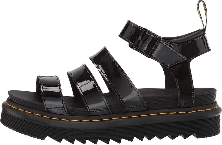 Dr. Martens Blaire Women's Sandals Black Patent Lamper : UK 4 (US Women's 6) M, Leather - Image 7