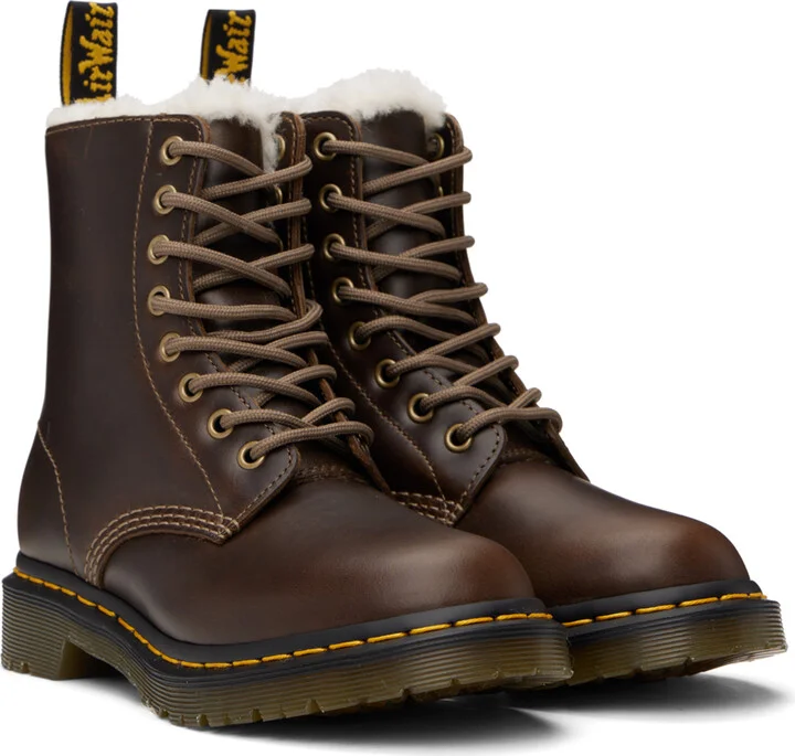 Dr. Martens Brown 1460 Pascal Serena Boots - Image 4