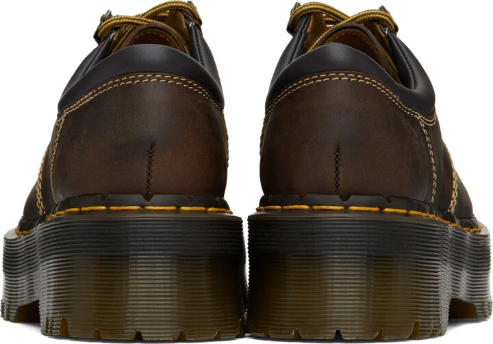Dr. Martens Brown 8053 Arc Crazy Horse Leather Platform Derbys - Image 2