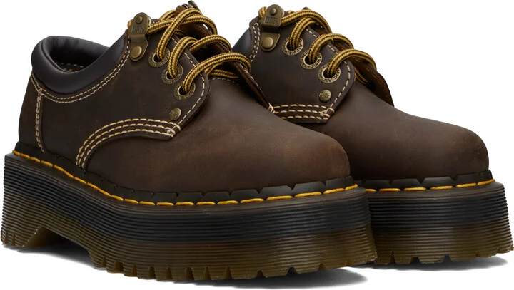 Dr. Martens Brown 8053 Arc Platform Derbys - Image 4