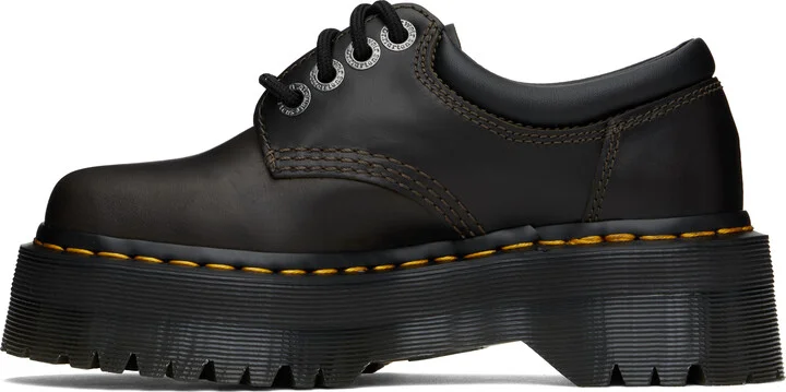 Dr. Martens Brown 8053 Quad Orleans Platform Derbys - Image 3