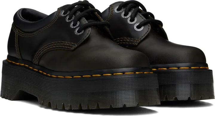 Dr. Martens Brown 8053 Quad Orleans Platform Derbys - Image 4