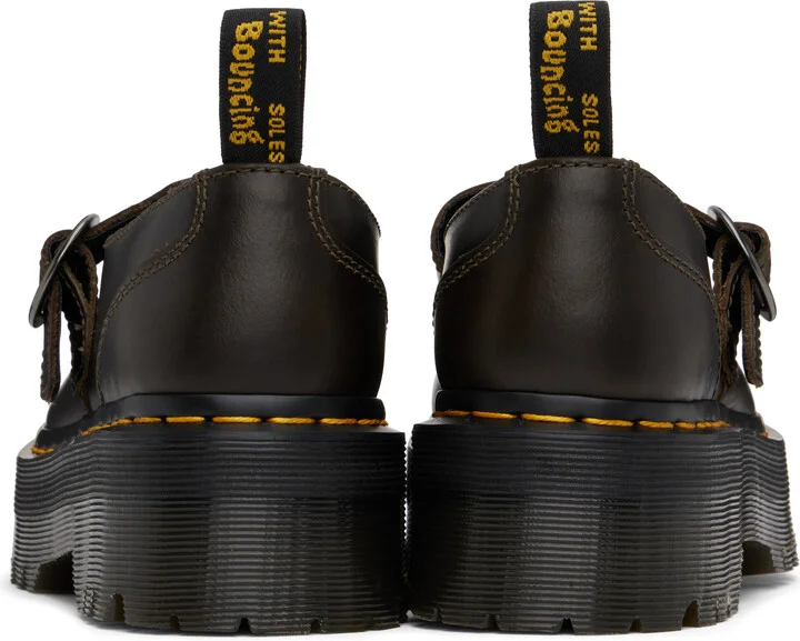 Dr. Martens Brown Addina Orleans Leather Platform Loafers - Image 2