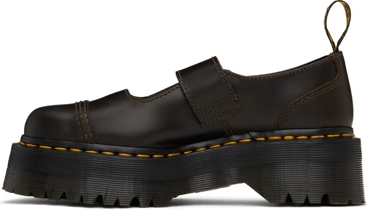 Dr. Martens Brown Addina Orleans Leather Platform Loafers - Image 3