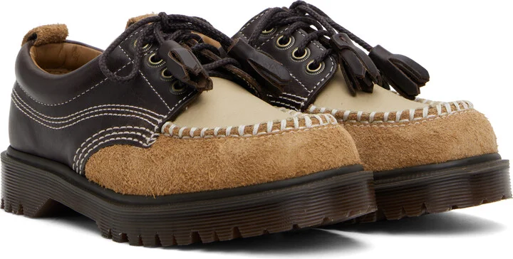Dr. Martens Brown & Beige Lowell Derbys - Image 4