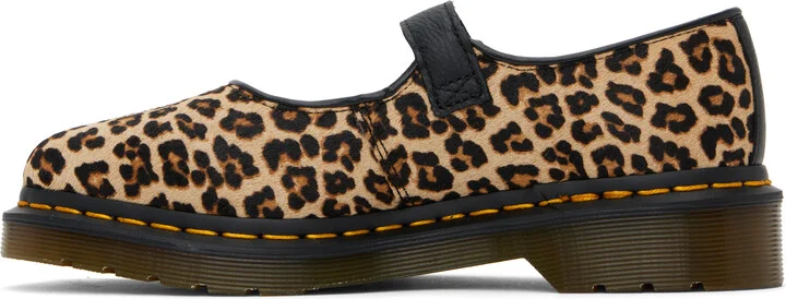 Dr. Martens Brown & Black Elphie Leopard Mary Jane Loafers - Image 3
