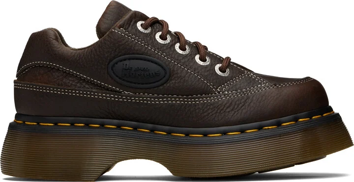 Dr. Martens Brown Buzz 5-Eye Grizzly Leather Derbys