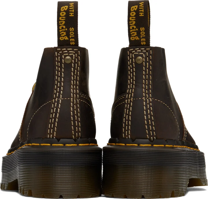Dr. Martens Brown Church Arc Platform Monkey Boots - Image 2