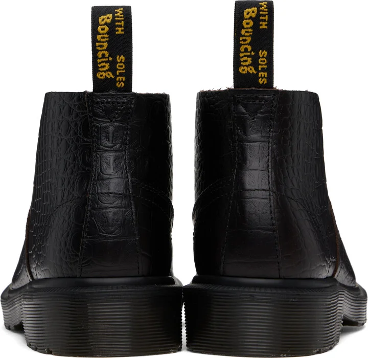 Dr. Martens Brown Church Crocodile Analine Leather Boots - Image 2