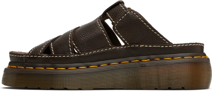 Dr. Martens Brown Maxxy Slide Sandals - Image 3